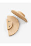 2-Piece Raw Wood Half Moon Handle - 10cm - 2