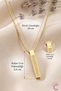 Black Unisex Ayetel Kürsi Box Chain Stainless Steel Necklace - Stylish Men's Gift Jewelry Accessory - 4