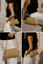 Textured Hand and Shoulder Bag with Chain Strap Hasir Gold Silvery - 5