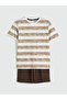 Seray New Season Crew Neck Boys' Pajama Set with Shorts