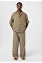 Relaxed fit fabric trousers - 4