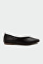 Caddy Genuine Leather Flat Women's Bitter Brown Classic Ballerinas - 2