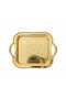 Elegant Gold Square Metal Serving Tray with Handles – 30 cm - 3