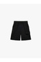 Elastic Waist Pocket Detailed Cotton Basic Shorts