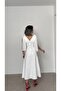 Chiffon Shawl Midi Dress - 6