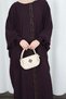Bat Sleeve Leopard Stone Dress Purple Hnt8526 - 2