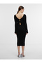 Rochie pulover neagră de damă - 2