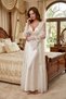 Luxurious Satin and Lace 2-Piece Bridal Robe Set - Long and Stylish Design