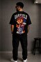Retro Anime Style Oversize Printed Unisex T-Shirt