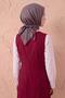 Soft Scarf Lina Flora Blue Gray 90X90 - 2