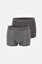 Anthracite 2-Pack Patterned Cotton Boxers