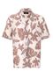 Floral Patterned Apaş Collar Men's Shirt