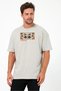 Unisex Oversize Embroidered Hunter X Hunter Leorio Anime Design 100% Cotton T-Shirt - 5