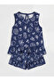 Purple Floral Patterned Baby Girl Set - 3