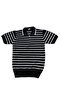 Black Striped Knitwear T-Shirt - 5