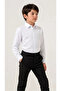 Boy's Long Sleeve White Shirt - 3