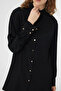 قميص أسود منقوش بأزرار على ياقة هاكييم 0124 - 2