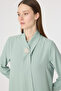 Pearl Detailed Shawl Collar Mint Tunic 1672 - 4
