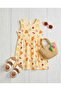 Yellow Crew Neck Girls' Dress - 2