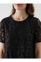 Crew Neck Lace Dress - 3