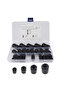 22Pcs Clip On Ferrite 3.5mm/5mm/7mm/9mm Bead Noise Suppressor Anti-Jamming Toroidal Clip-on Clamp... - 3