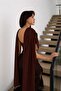 Women's Stylish Draped Blouse with Shoulder Shawl Detail - 2