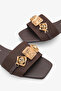 Puenba Women's Accessory Slippers - Brown Nubuck - 5