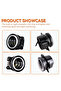 4 inch Round LED Front Driving Fog Lights White Amber DRL For Wrangler JK Dodge Journey Magnum Ch... - 5
