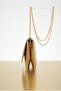 Women's Gold Color Chain Strap Stylish Hand and Shoulder Bag - 2