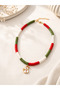 New Year's Snowman Fimo Necklace
