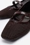 Beret Blunt Knitwear Women's Ballet Flats Brown - 3