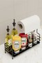 Countertop Spice Rack with Paper Towel Holder, Sauce Holder, Bathroom Kitchen Organizer, Cosmetic Shelf - 2