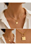 Square Chain Necklace Gold - 3