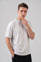 Men's Cream Cotton 2 Thread Oversize T-Shirt - 2