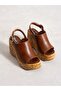 Ferano Tan Wedge Heeled Women's Sandals - 2