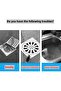 4 Pieces Floor Drain Cover, Silicone Mat, Deodorizing Cover, Large Silicone Drain Stopper, White (8x8 Inch, 4 Piece Set)