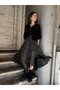 Vera Asymmetrical Midi Skirt Women's Dark Khaki - 5