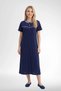 Women's Plus Size Polka Dot Long Sleeve Dressing Gown and Short Sleeve Nightgown 2-Piece Set 100% Cotton - 5