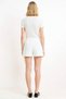 Women's Mini Shorts High Waist Button Detail Plain Pattern Woven Fabric Short Length Tube Leg Stylish - 5