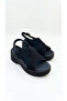Women's Suede Wedge Heel Cross-Strapped Comfortable Orthopedic Sole Sandals - 4