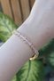Vip Series Brass Pink Zircon Stone Gold Color Baguette Model Bracelet 5886 - Eterna7321-3922 - 3