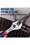 Adjustable Wrench Set 3-Piece (150 mm/200 mm/250 mm), Metric & SAE Wide Jaw Adjustable Spanner Set, Chrome Vanadium Steel with Non-Slip Handle for Home, Garage & Professional Use - 7