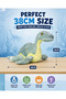 Plesiosaur Plush Toy 38cm Soft Prehistoric Sea Creature Stuffed Animal Dinosaur Plush Educational Marine Reptile Doll Huggable Ocean Toy Gift for Kids Boys Girls Bedroom Decor - 3