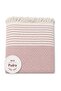 Cotton Non-Slip Wicker Woven Sofa Cover (180X220) - Powder