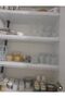 Shelf Depth 45 cm X 5 Mt Luxury Satin Quilted Shelf Cover with Free Installation - Drawer Cover - Wardrobe Cover - White & Cream - 7