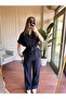 Linen Suit with Gold Buttons - Navy Blue