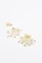 Glb-Stl41414 Stone Star Earrings - Gold