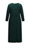 Plus Size Sequined Hijab Evening Dress 6262-06 Emerald Green - 6