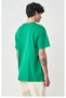Men's Plain Combed Cotton T-Shirt Crew Neck Short Sleeve Regular Fit T-Shirt - Green - 2