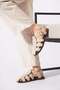 Hiles Caged Side Buckle Women's Sandals Beige Suede - 3